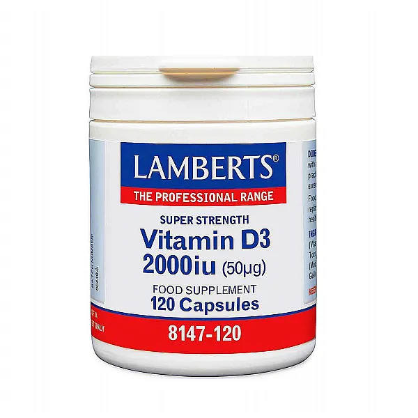 LAMBERTS VITAMIN D3 2000IU/50μg, 120 caps