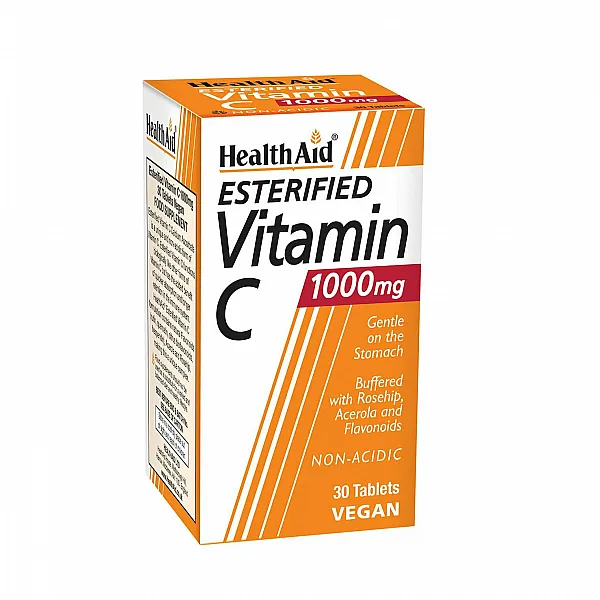 Health Aid Esterified Vitamin C 1000mg Βιταμίνη C με Μορφή Ασκορβικού Ασβεστίου, 30tabs
