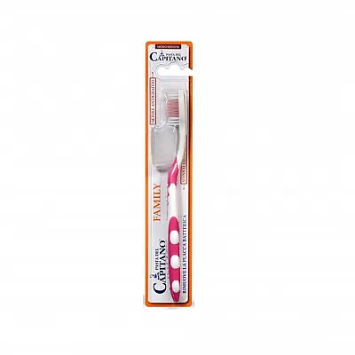 Pasta Del Capitano Family Toothbrush Medium Ρόζ,  1 Τμχ