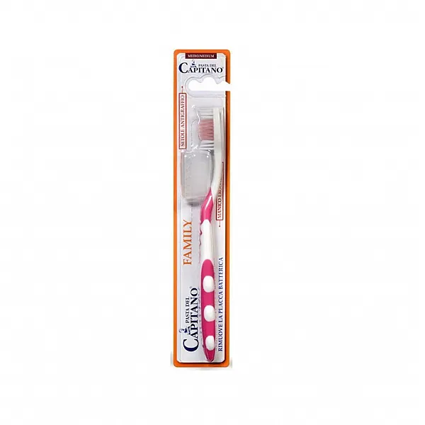 Pasta Del Capitano Family Toothbrush Medium Ρόζ,  1 Τμχ