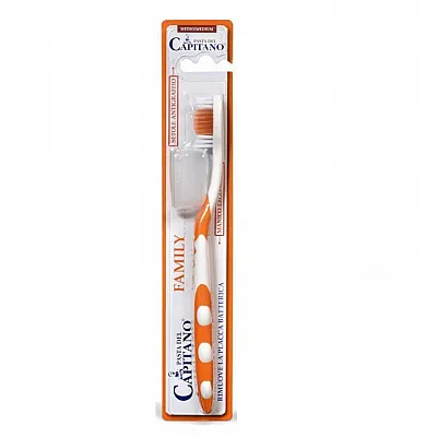 Pasta Del Capitano Family Toothbrush Medium πορτοκαλί,  1 Τμχ