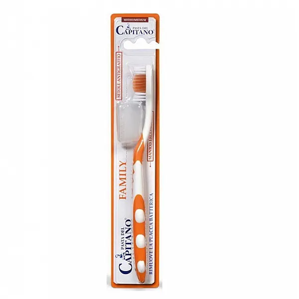 Pasta Del Capitano Family Toothbrush Medium πορτοκαλί,  1 Τμχ