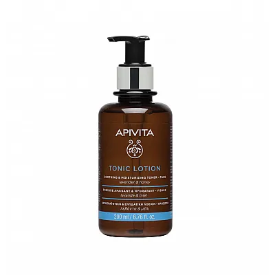Apivita Tonic Lotion Καταπραϋντική & Ενυδατική Λοσιόν Για Το Πρόσωπο Με Λεβάντα & Μέλι, 200ml