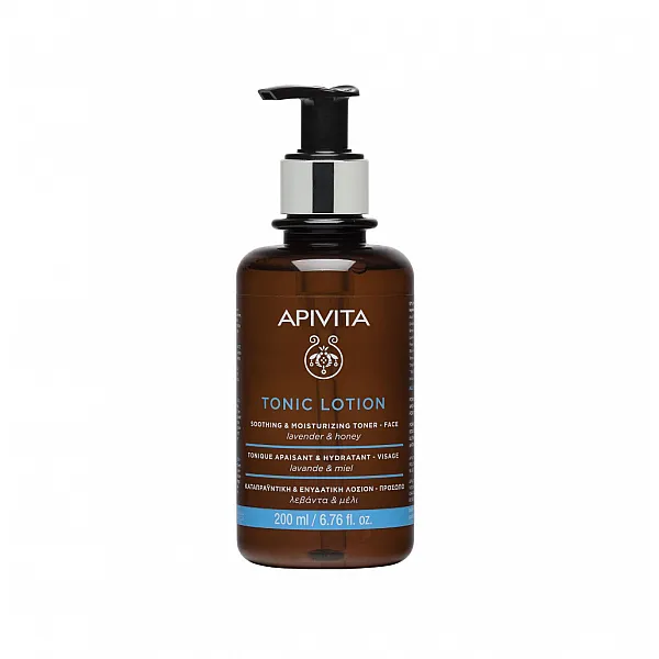 Apivita Tonic Lotion Καταπραϋντική & Ενυδατική Λοσιόν Για Το Πρόσωπο Με Λεβάντα & Μέλι, 200ml