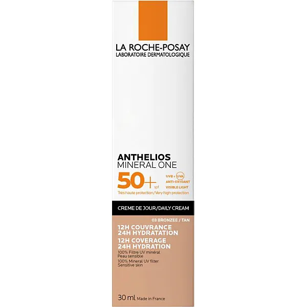 La Roche Posay Anthelios Mineral One Daily Cream SPF50+ Αντηλιακή Ενυδατική Κρέμα Προσώπου Με Χρώμα Tan 03, 30ml