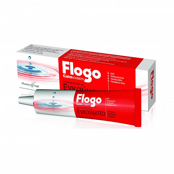 Pharmasept Flogo Calm Cream Κρέμα για την Ανακούφιση Ερεθισμών & Εγκαυμάτων για Πρόσωπο & Σώμα, 50ml