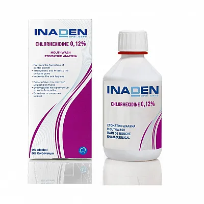 Inaden Chlorhexidine 0,12% Mouthwash 250ml - Στοματικό Διάλυμα με Χλωρεξιδίνη