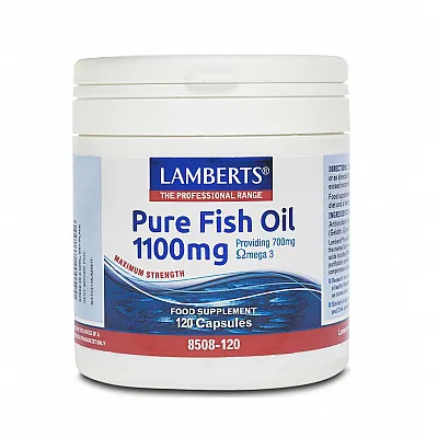 Lamberts Συμπλήρωμα Διατροφής Pure Fish Oil Ιχθυέλαιο 1100mg 8508 120Caps