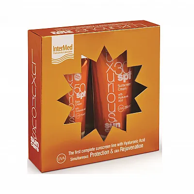 Intermed Luxurious Sun Care Γαλάκτωμα Σώματος 30 Spf 200ml & Αντιηλιακή Κρέμα Προσώπου 50 Spf 75ml