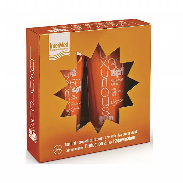 Intermed Luxurious Sun Care Γαλάκτωμα Σώματος 30 Spf 200ml & Αντιηλιακή Κρέμα Προσώπου 50 Spf 75ml
