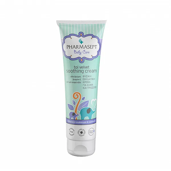 Pharmasept Tol Velvet Baby Soothing Cream Βρεφική Ενυδατική Κρέμα για το Πρόσωπο & το Σώμα,150ml