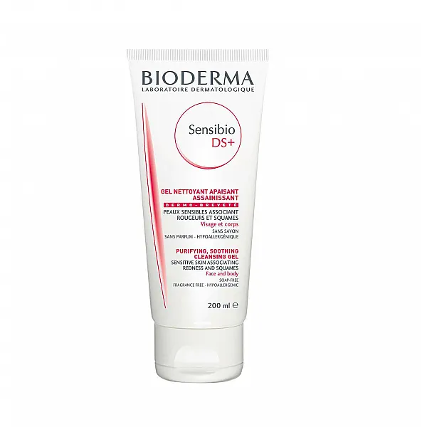 Bioderma Sensibio DS Gel Moussant / DS Foaming Gel Τζελ Καθαρισμού για Επιδερμίδες με Λιπαρότητα & Απολέπιση, 200 ml