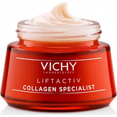 Vichy Liftactiv Collagen Specialist Αντιγηραντική Κρέμα Προσώπου με Βιοπεπτίδια με Υπέροχη Υφή, 50ml