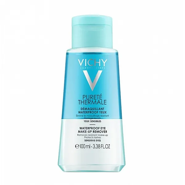 Vichy Purete Thermale Waterproof Eye Make-up Remover Ντεμακιγιάζ Ματιών για Αδιάβροχο Μακιγιάζ, 100ml