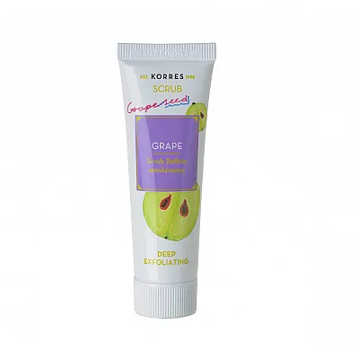 Korres Grape Scrub Βαθιάς Απολέπισης με Κόκκους από Σταφύλι, 18ml