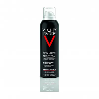 Vichy Homme Sensi Shave Gel Τζελ Ξυρίσματος Κατά των Ερεθισμών, 150m