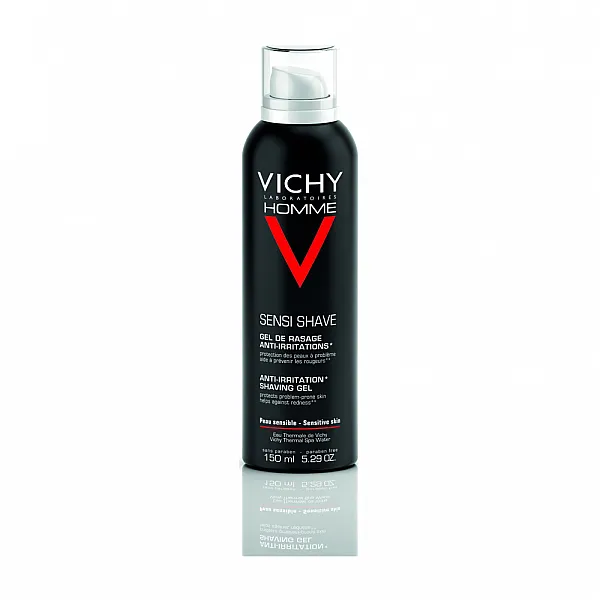 Vichy Homme Sensi Shave Gel Τζελ Ξυρίσματος Κατά των Ερεθισμών, 150m