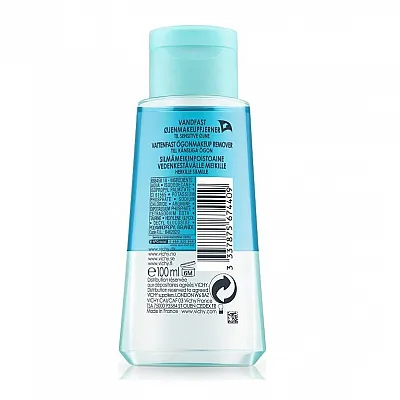 Vichy Purete Thermale Waterproof Eye Make-up Remover Ντεμακιγιάζ Ματιών για Αδιάβροχο Μακιγιάζ, 100ml
