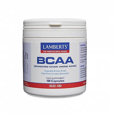 Lamberts BCAA Branch Chain Amino Acids 180 Capsules