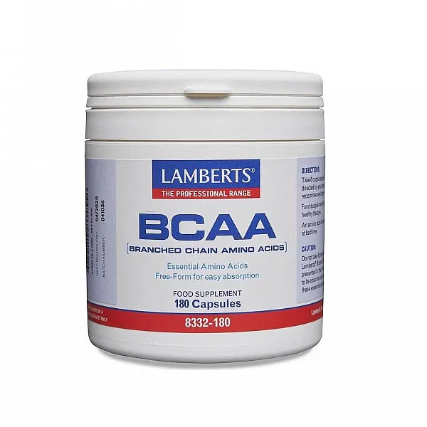 Lamberts BCAA Branch Chain Amino Acids 180 Capsules