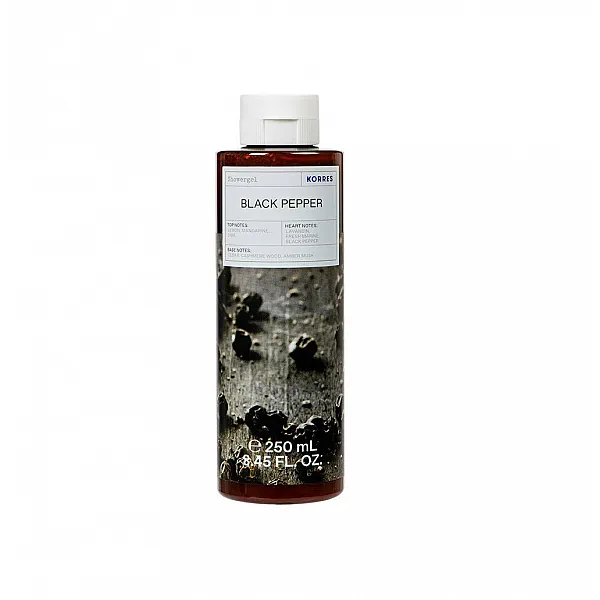 Korres Black Pepper Πακέτο προσφοράς Aφρόλουτρο, 250ml & Γαλάκτωμα για Μετά το Ξύρισμα, 125ml, 1σετ