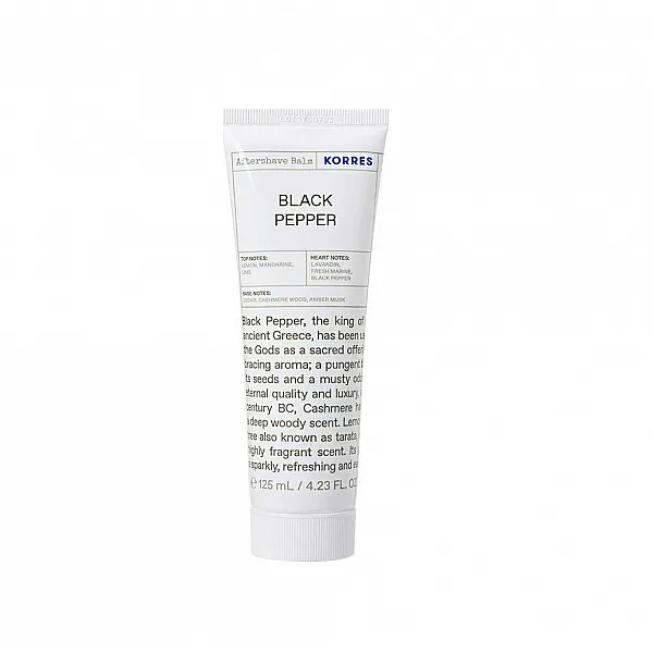 Korres Black Pepper Πακέτο προσφοράς Aφρόλουτρο, 250ml & Γαλάκτωμα για Μετά το Ξύρισμα, 125ml, 1σετ
