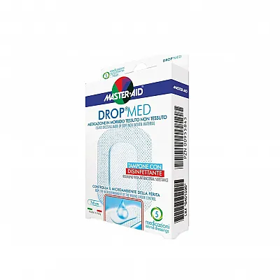 Master Aid Drop Med 5cm x 7cm, 5 pieces