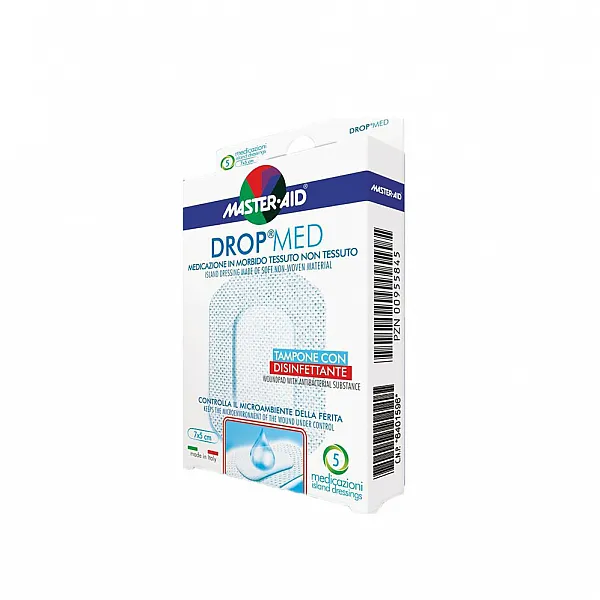 Master Aid Drop Med 5cm x 7cm, 5 Τεμάχια