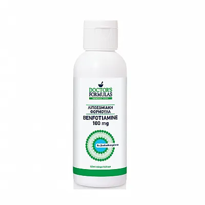 Doctor's Formula Benfotiamine 100mg Λιποσωμιακή Φόρμουλα με Βιταμίνη Β1 & Μπενφοθειαμίνη, 120ml
