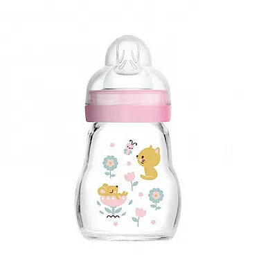 Mam Bottle Feel Good Glass Pink 370S 170ml