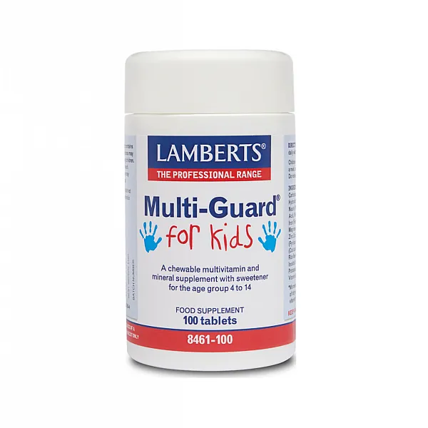 Lamberts Multi-Guard For Kids 100 Μασώμενες Ταμπλέτες