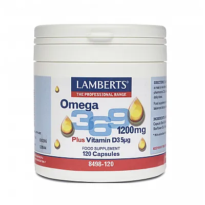 LAMBERTS - OMEGA 3-6-9 1200mg plus D3 5μg - 120caps