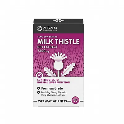 Agan Milk Thistle Dry Extract 7500mg 30 ταμπλέτες