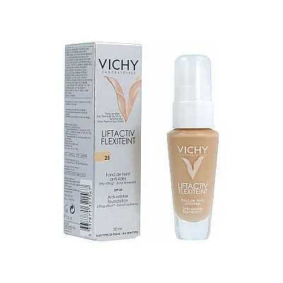 Vichy Liftactiv Flexiteint No. 25 Nude Αντιρυτιδικό Make-Up για για Άμεσο Αποτέλεσμα Lifting, 30ml
