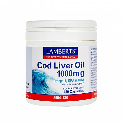 Lamberts Cod Liver Oil 1000mg 180 capsules