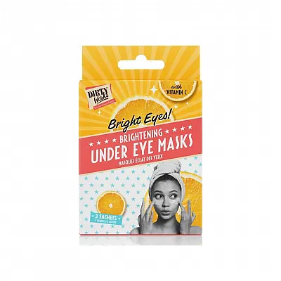 Dirty Works Bright Eyes! Brightening Under Eyes Masks Μάσκες Ματιών, 3 sachets