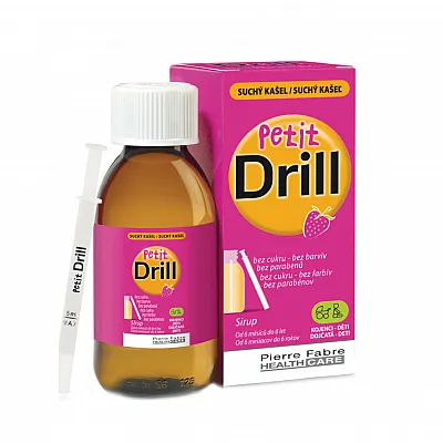 Pierre Fabre Petit Drill 125ml Σιρόπι για τον Ξήρο Βήχα & τον Ερεθισμένο Λαιμό ( από 6 Μηνών έως 6 Ετών). 125ml