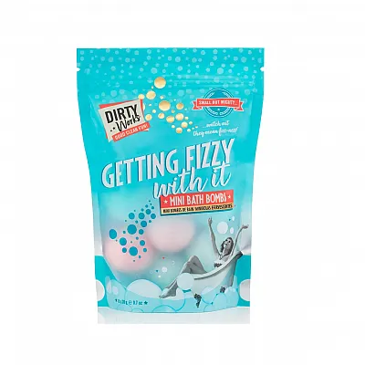 Dirty Works Getting Fizzy With It Mini Bath Bombs Αρωματικές Μπάλες Μπάνιου με άρωμα Νερολί & Γιασεμί 8 x 20gr