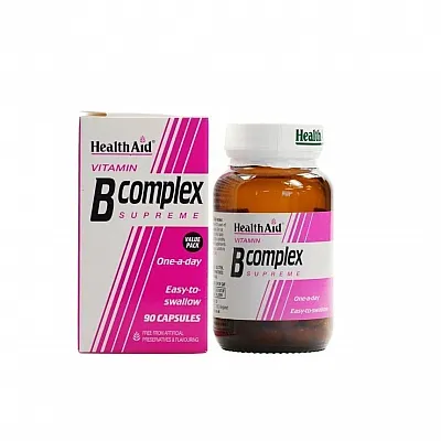 Health Aid Vitamin B Complex Σύμπλεγμα Βιταμινών Β, 90 caps