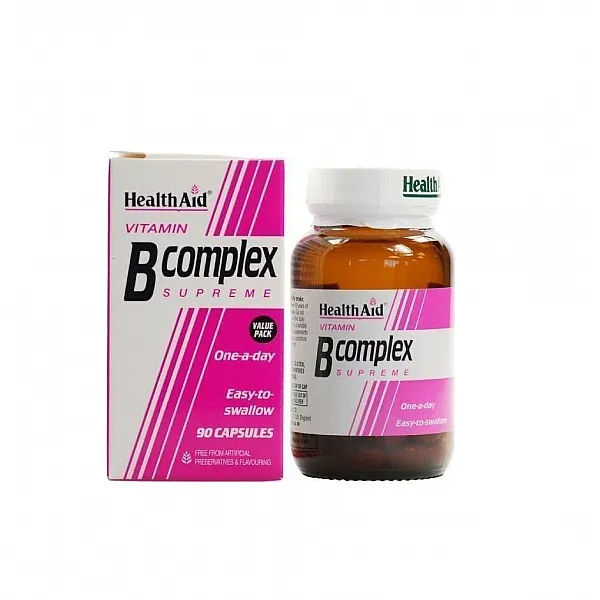 Health Aid Vitamin B Complex Σύμπλεγμα Βιταμινών Β, 90 caps