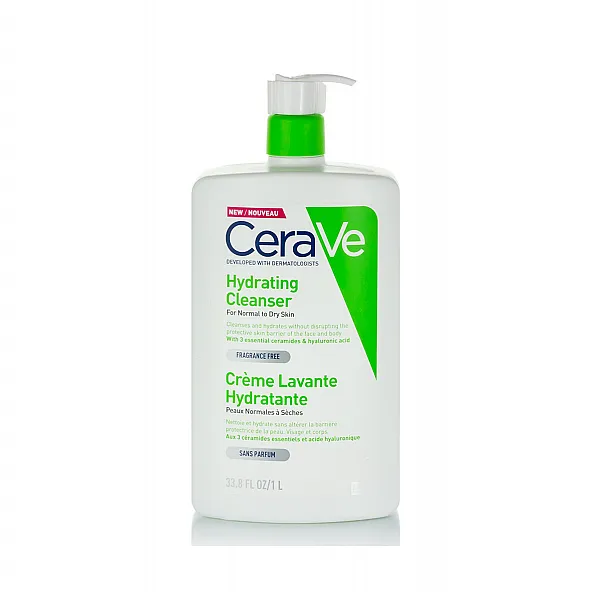 Cerave Hydrating Cleanser Κρέμα Καθαρισμού για Κανονικό εώς Ξηρό Δέρμα, 1L