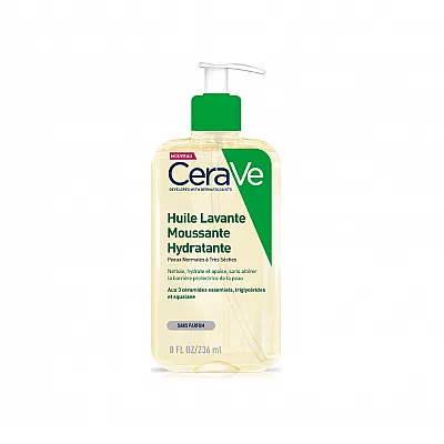 CeraVe Hydrating Foaming Cleansing Oil Cleansing Oil for Dry & Sensitive Skin, 236ml