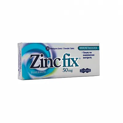Uni-Pharma Zinc Fix 50mg to Boost the Immune System, 30tabs