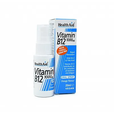 Health Aid Vitamin B12 1000μg Oral Spray Πορτοκάλι 20ml