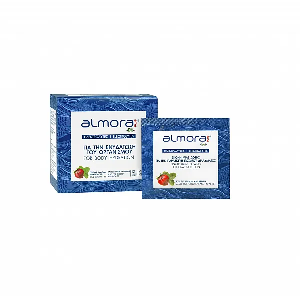 Almora Plus Ηλεκτρολύτες για την Ενυδάτωση του Οργανισμού, 12 φακ.
