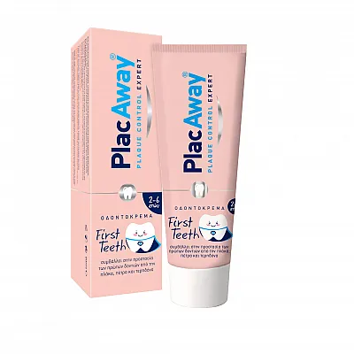 PlacAway Οδοντόκρεμα First Teeth 50ml με Γεύση Βανίλια για 2+ χρονών