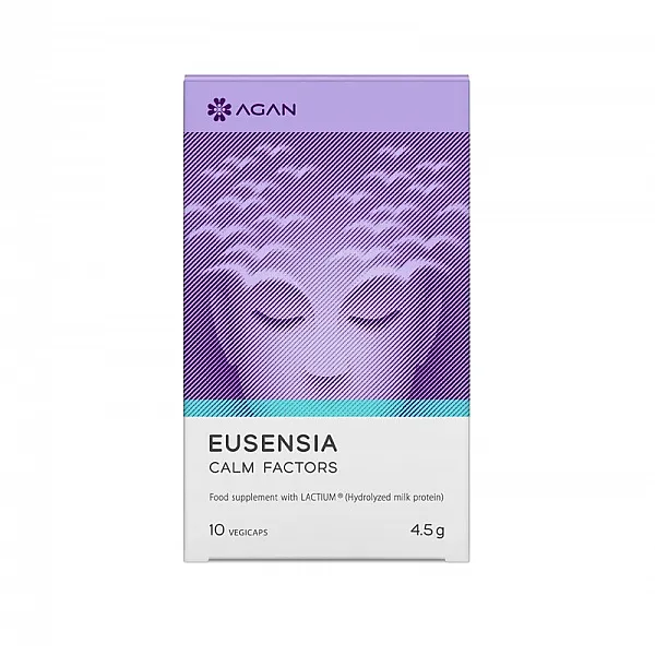 Agan Eusensia Calm Factors Συμπλήρωμα για το Άγχος 10 φυτικές κάψουλες