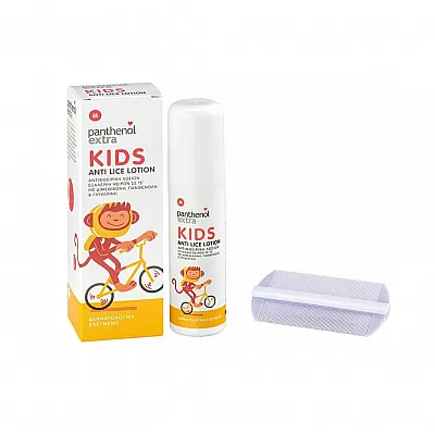 Panthenol Extra Kids Anti-Lice Lotion , 125ml & Comb, 1pc