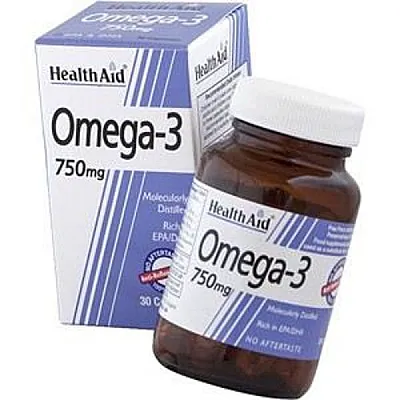 HealthAid Omega 3 750mg (EPA 425mg, DHA 325mg), 30 caps