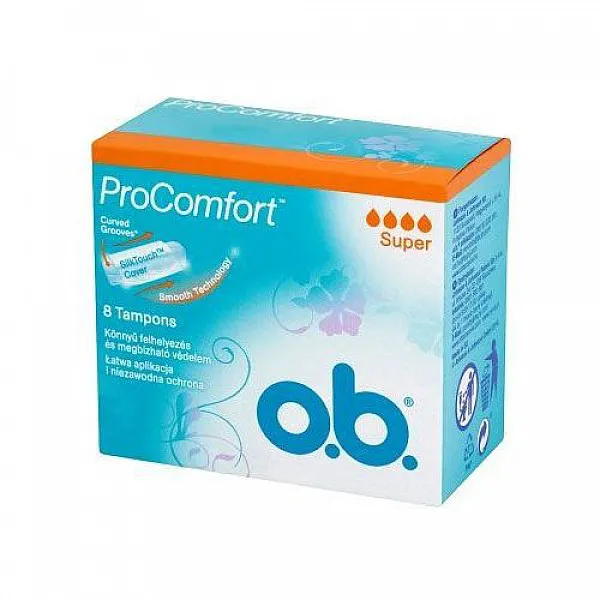 Ob ProComfort Super Ταμπόν για μεγαλύτερη άνεση για μεγάλη ροή, 8 τεμάχια